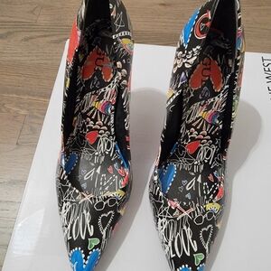 Guess Multicolor Graphic Women's Heels